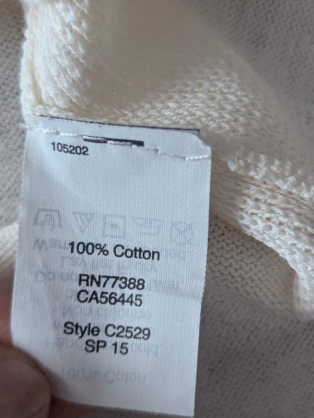 MADEWELL Lightweight Cream V-Neck Button Cardigan Sweater Medium - Picture 7 of 9